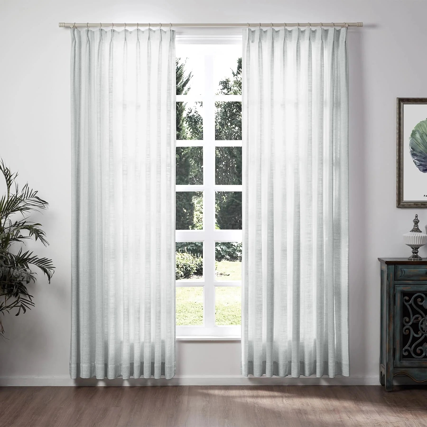 Linen Curtain Pleated Zoe