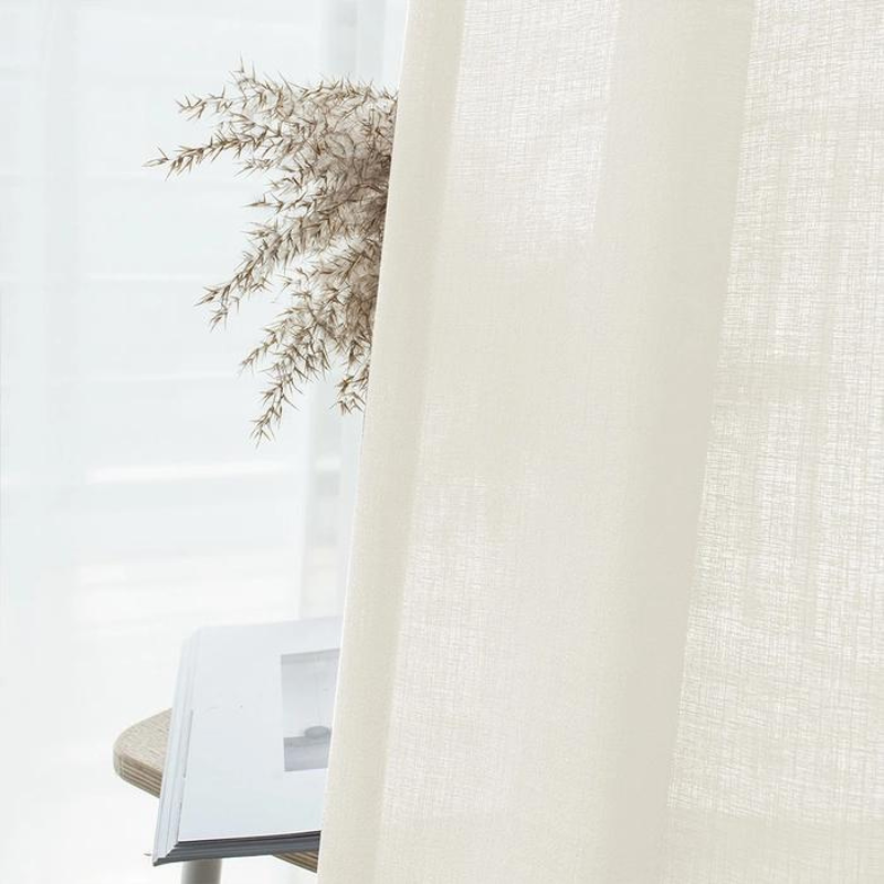 Semi Sheer Curtains Pleated Lila