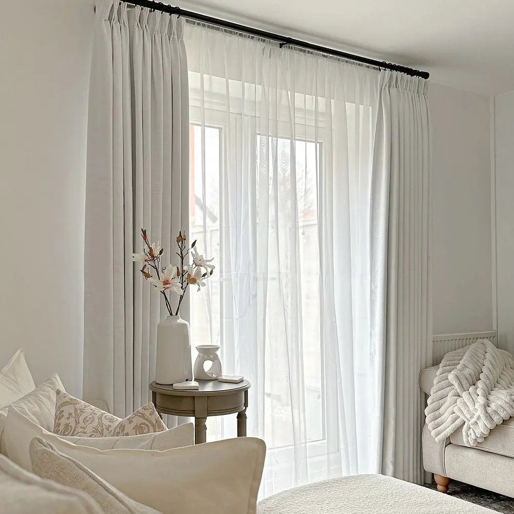 Linen Curtain Pleated Zoe