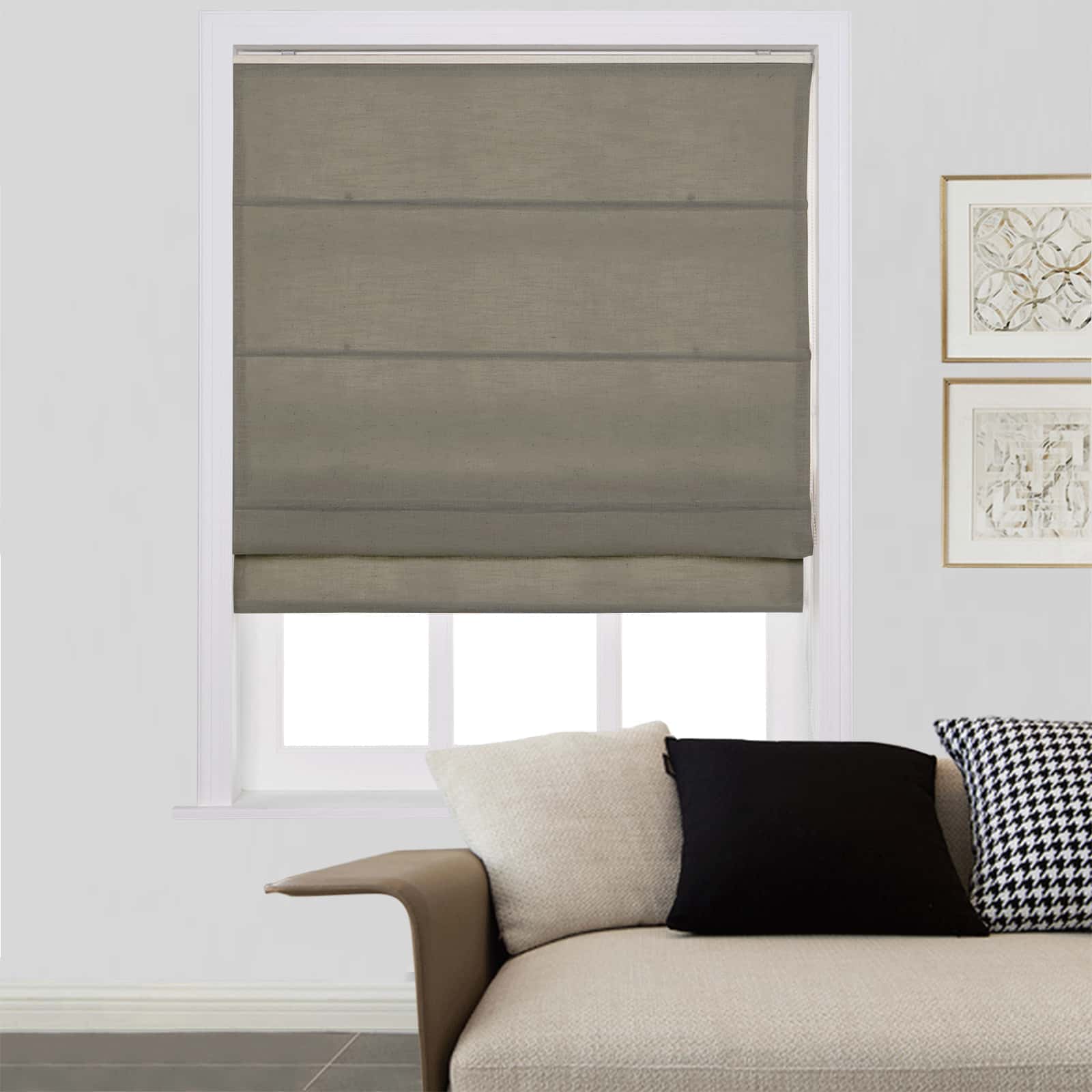 Loomy Linen Blackout Cordlift Roman Shades