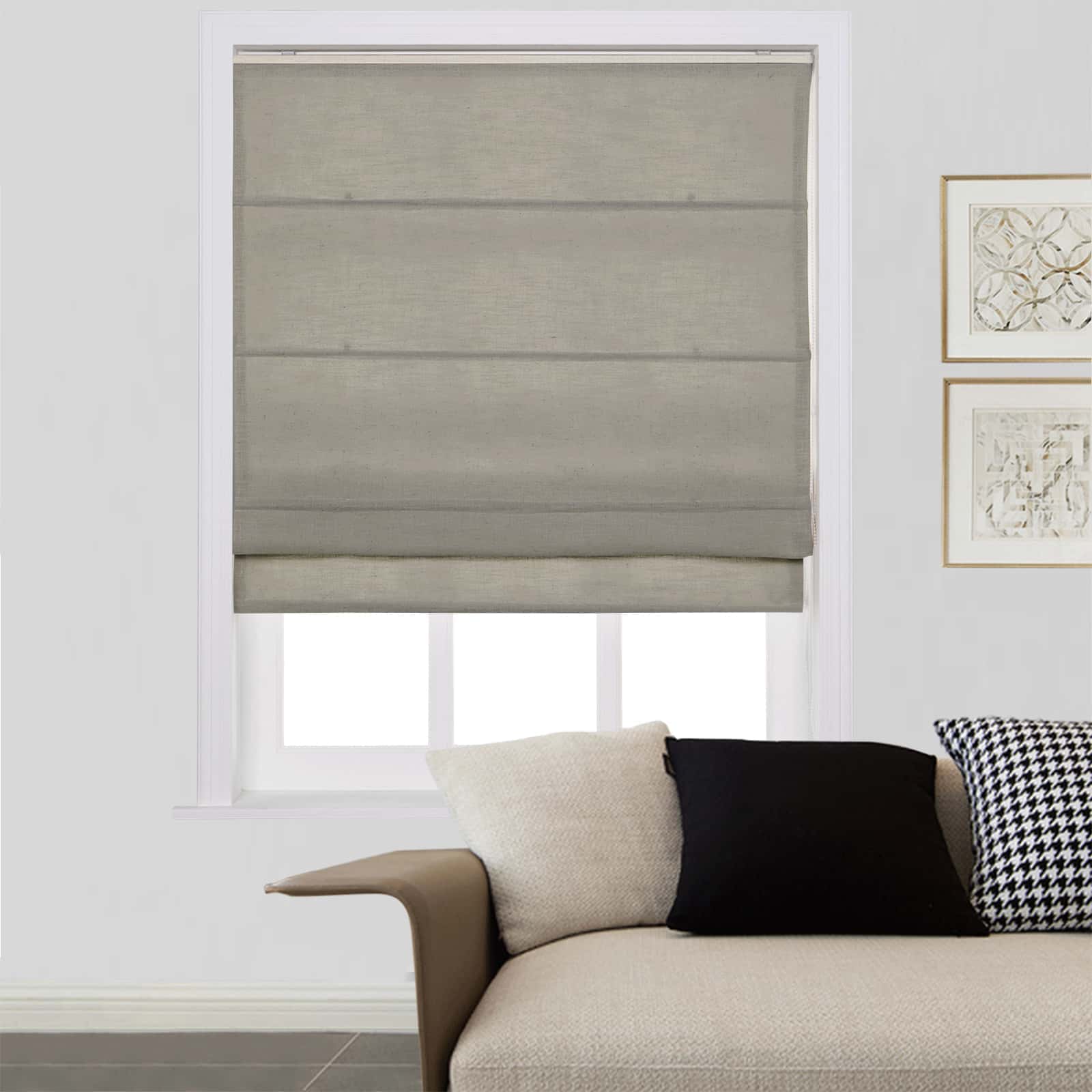 Loomy Linen Blackout Cordlift Roman Shades