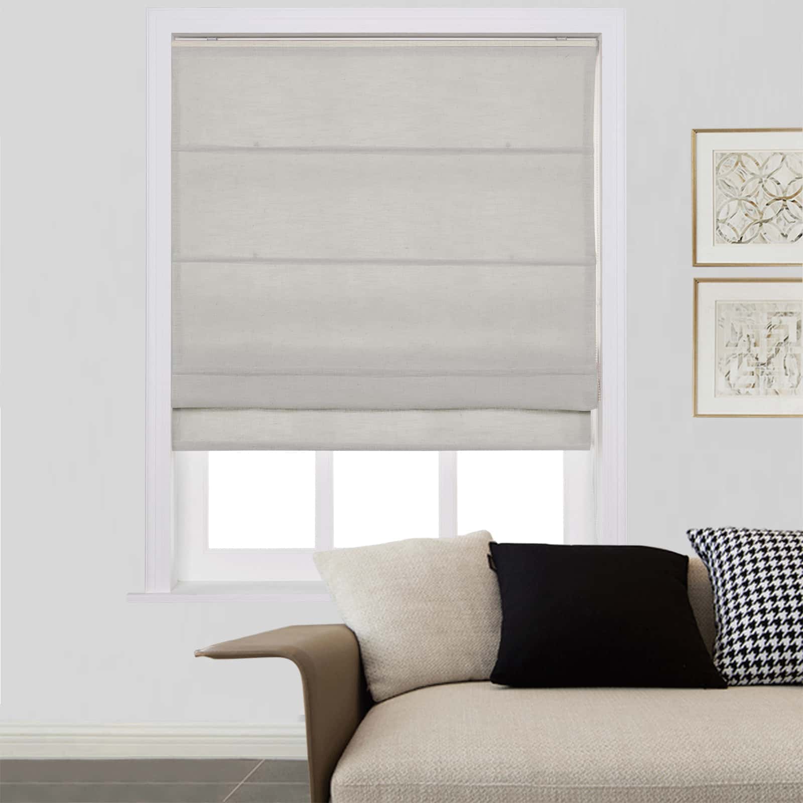 Loomy Linen Blackout Cordlift Roman Shades