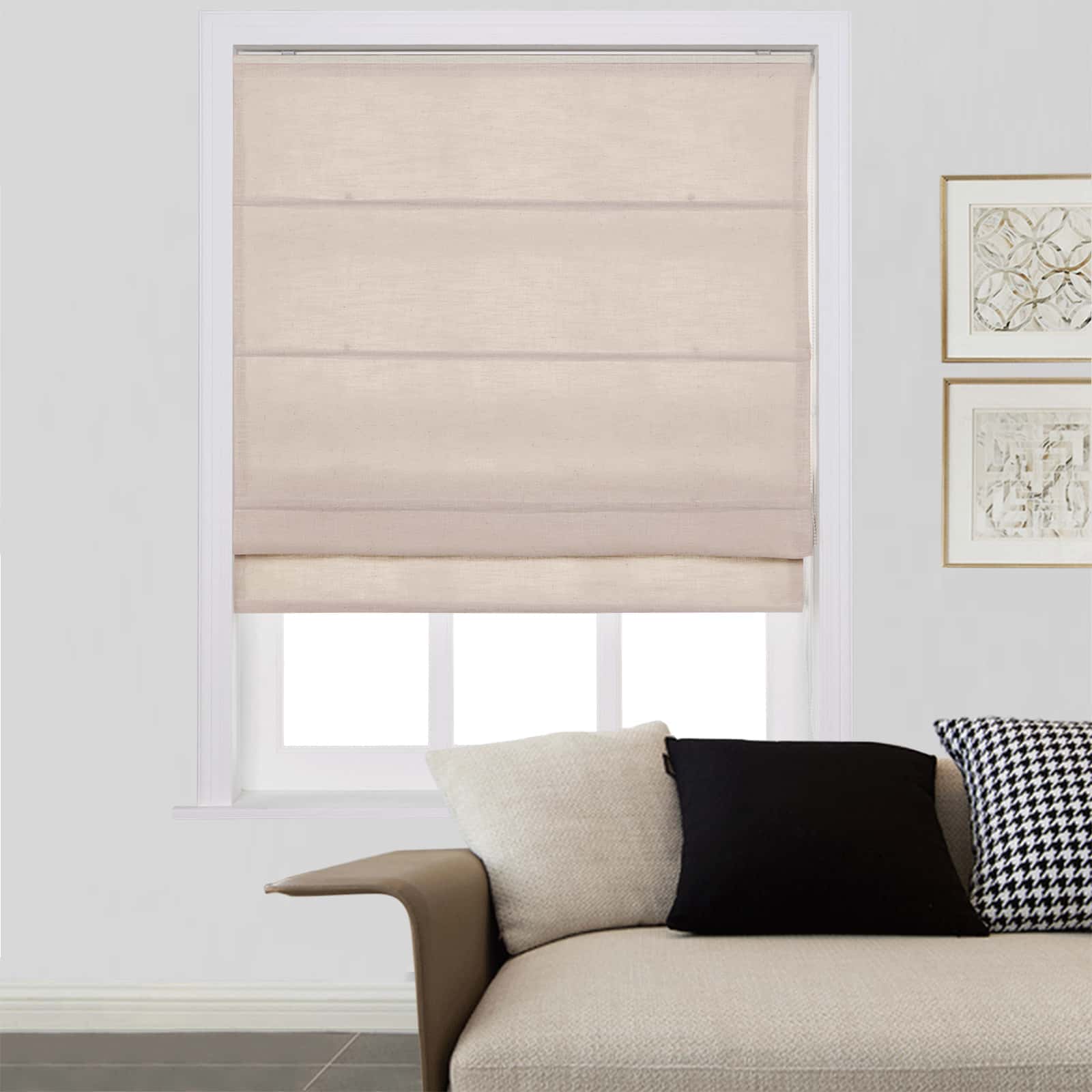 Loomy Linen Blackout Cordlift Roman Shades