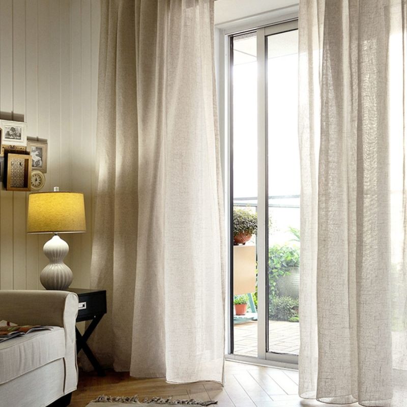 Linen Sheer Curtains Grommet Zola