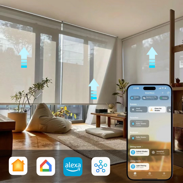 Vara Motorized Blackout Roller Shades