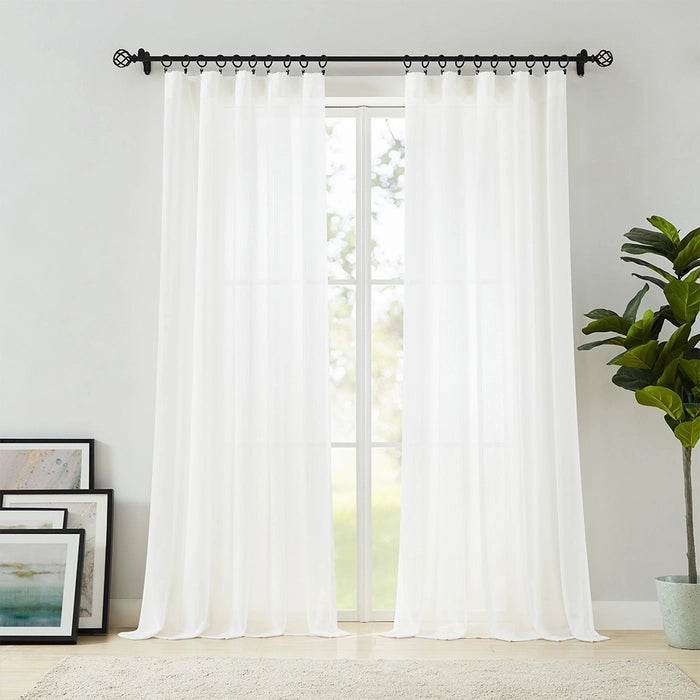 Drape Pleated Spendex Minimalist Sheer Curtain,Living room Lumi