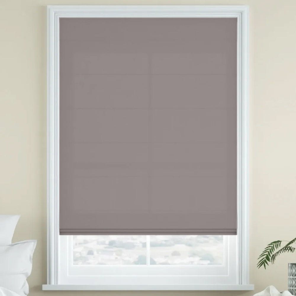 Aira Blackout Cordless Linen Roman Shade