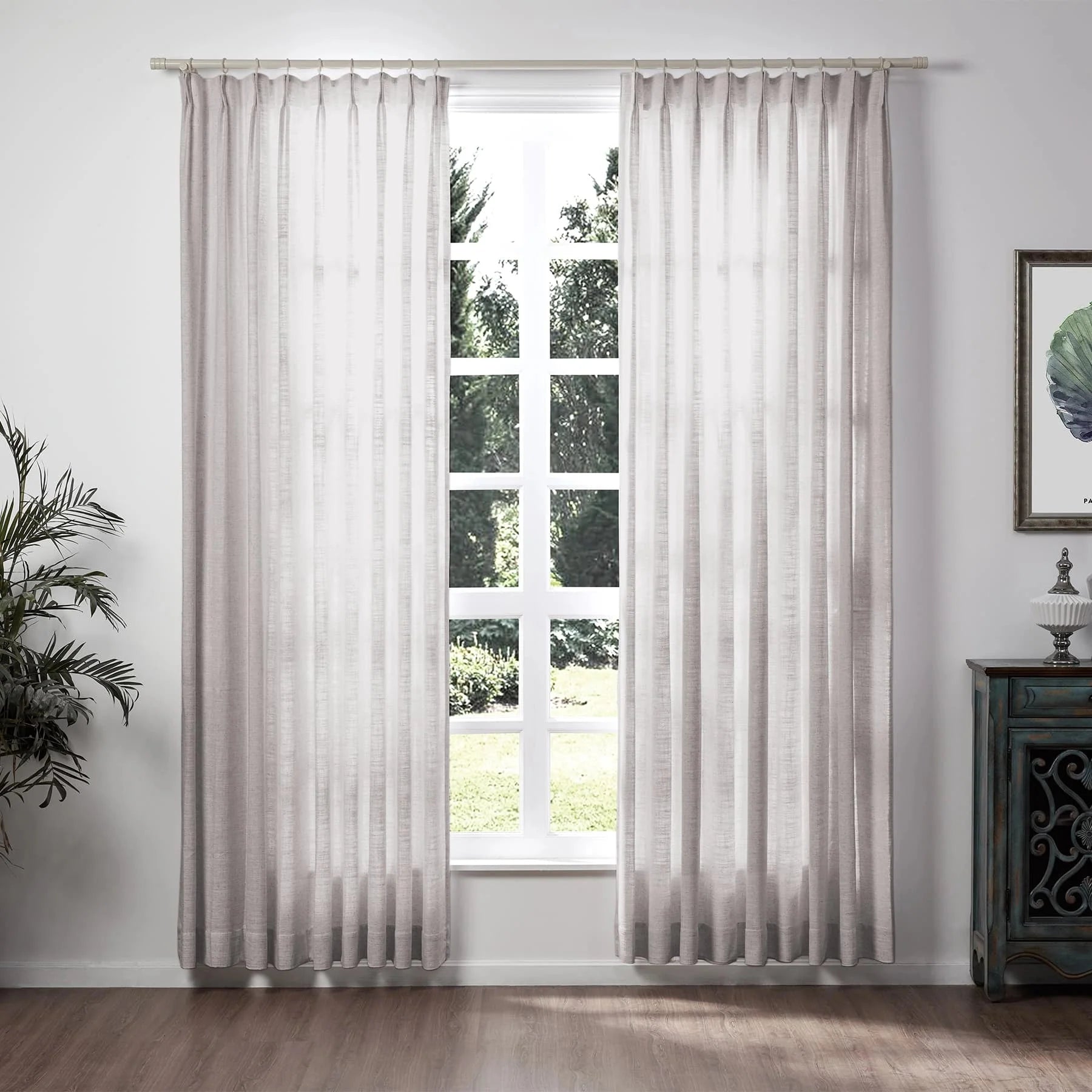 Linen Curtain Pleated Zoe