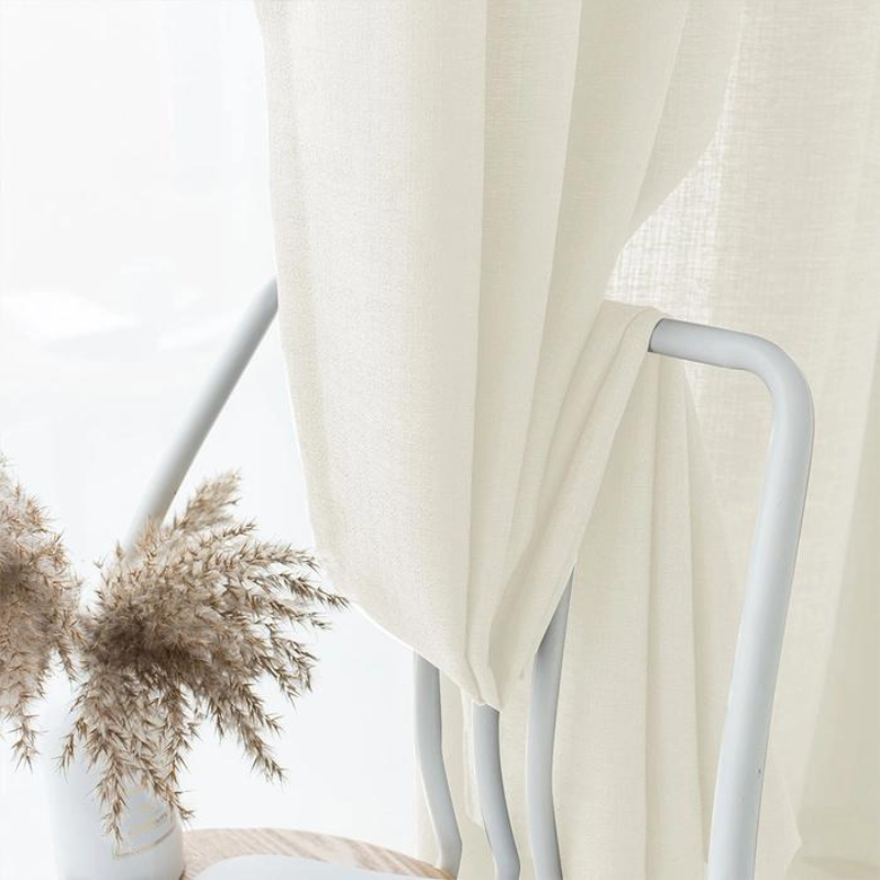 Semi Sheer Curtains Pleated Lila