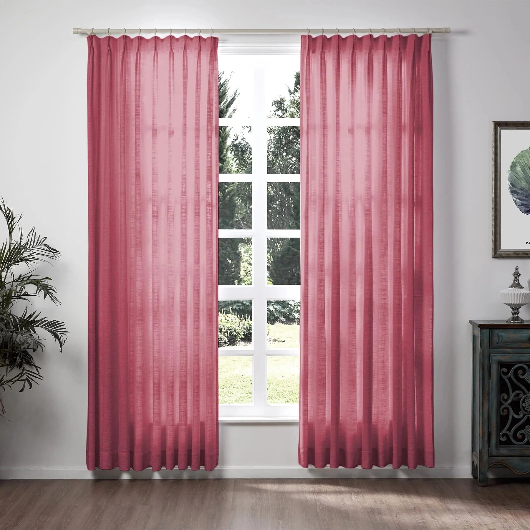 Linen Curtain Pleated Zoe