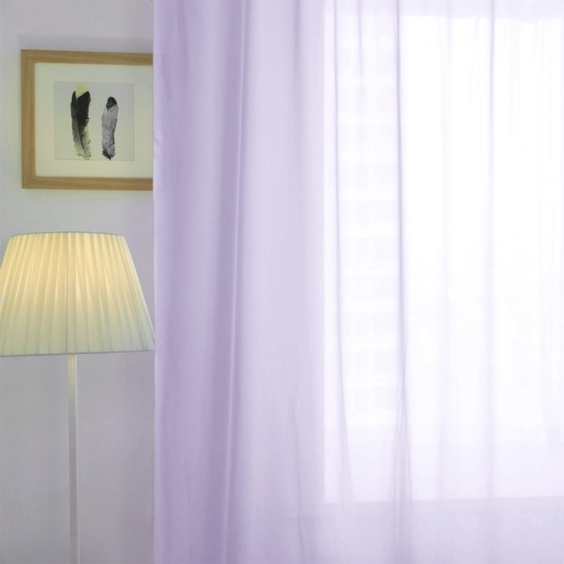 Solid Sheer Custom Curtains Soft Top Mira