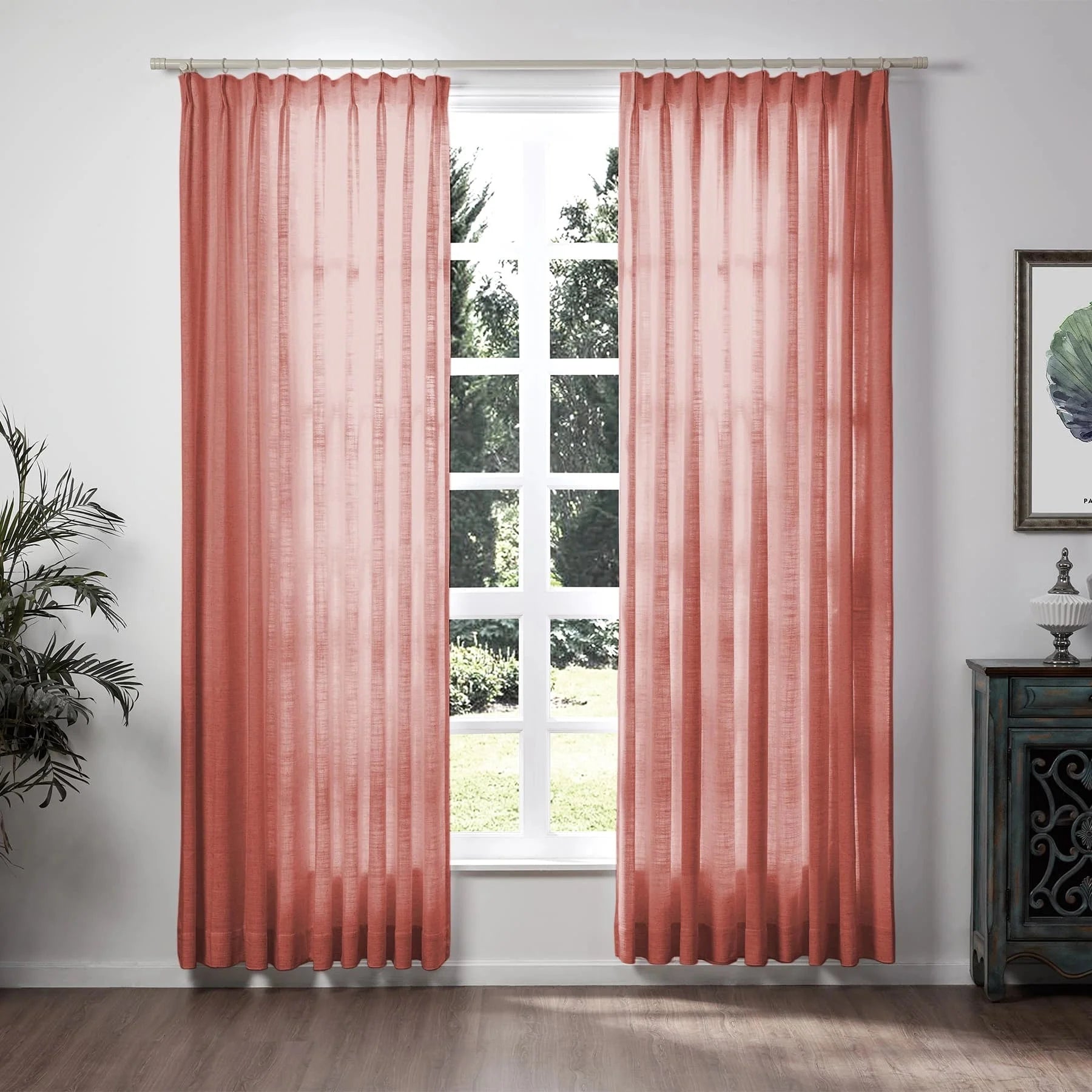 Linen Curtain Pleated Zoe