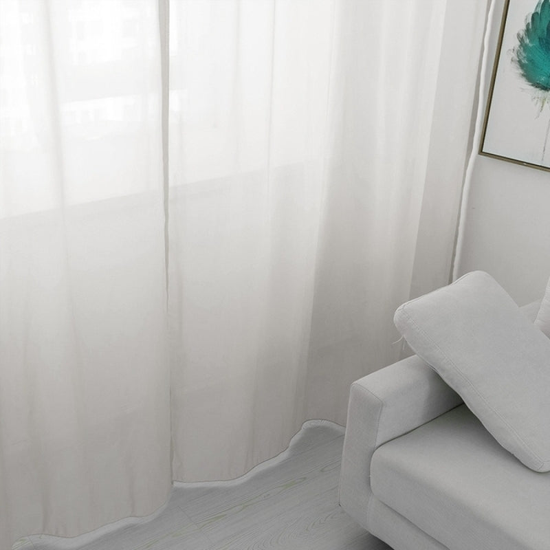 Solid Sheer Custom Curtains Pleated Mira