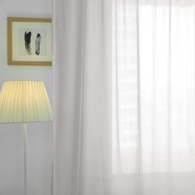 Solid Sheer Custom Curtains Soft Top Mira