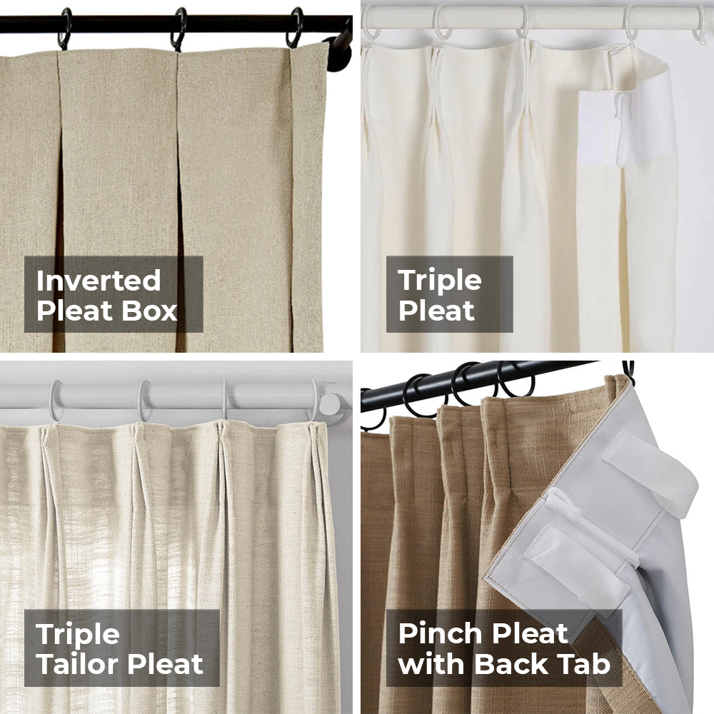 Linen Curtain Pleated Zoe