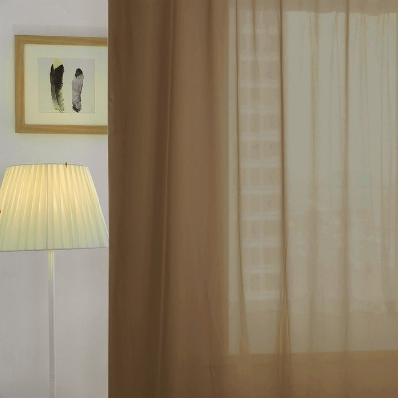 Solid Sheer Custom Curtains Pleated Mira