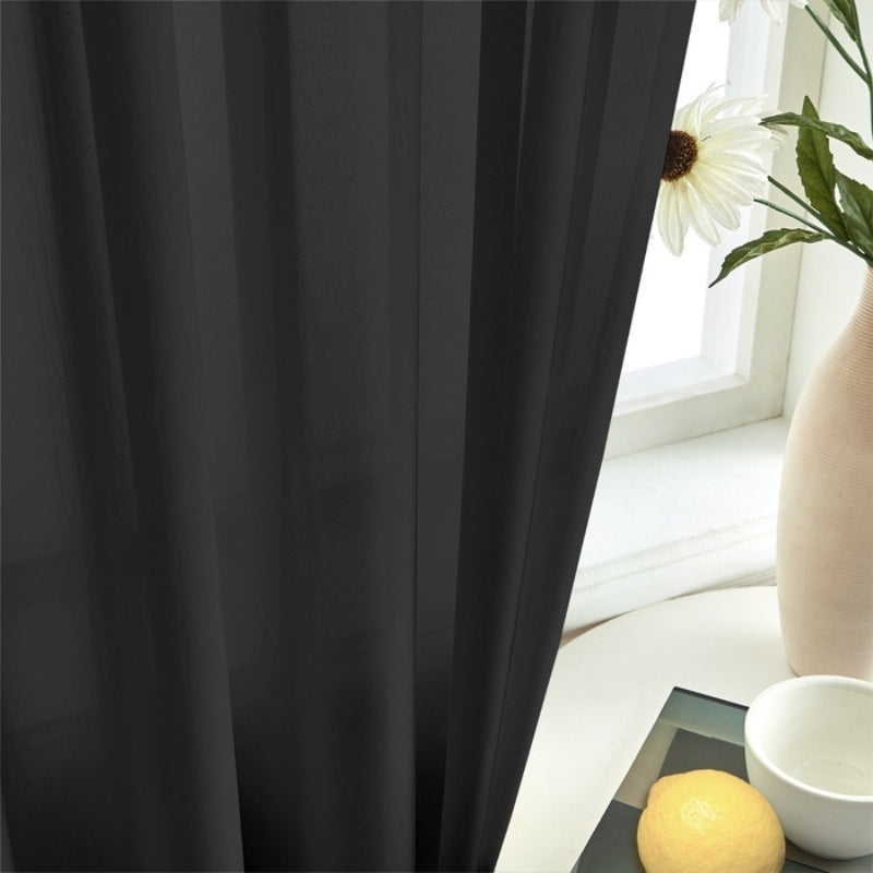 Solid Sheer Custom Curtains Pleated Mira