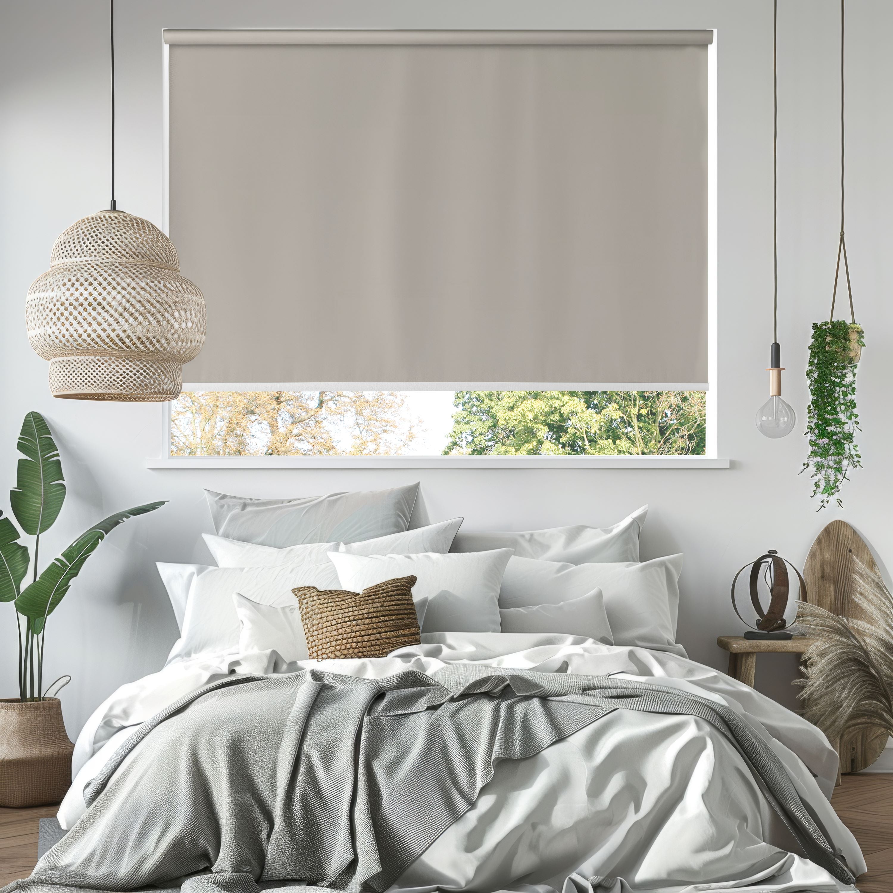 Leah Waterproof Motorized  Custom Blackout Roller Shades