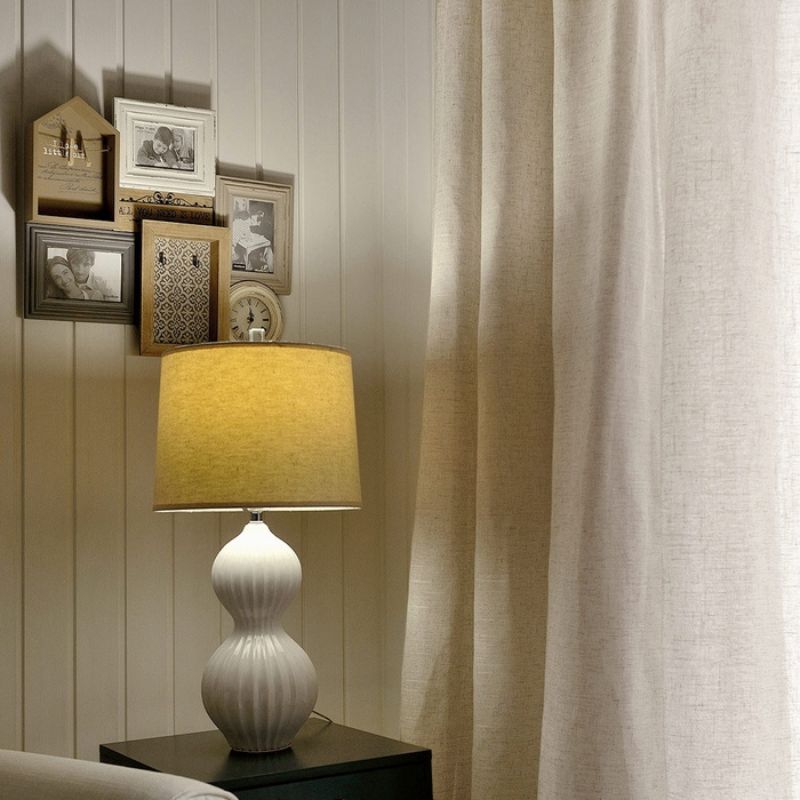 Linen Sheer Curtains Pleated Zola