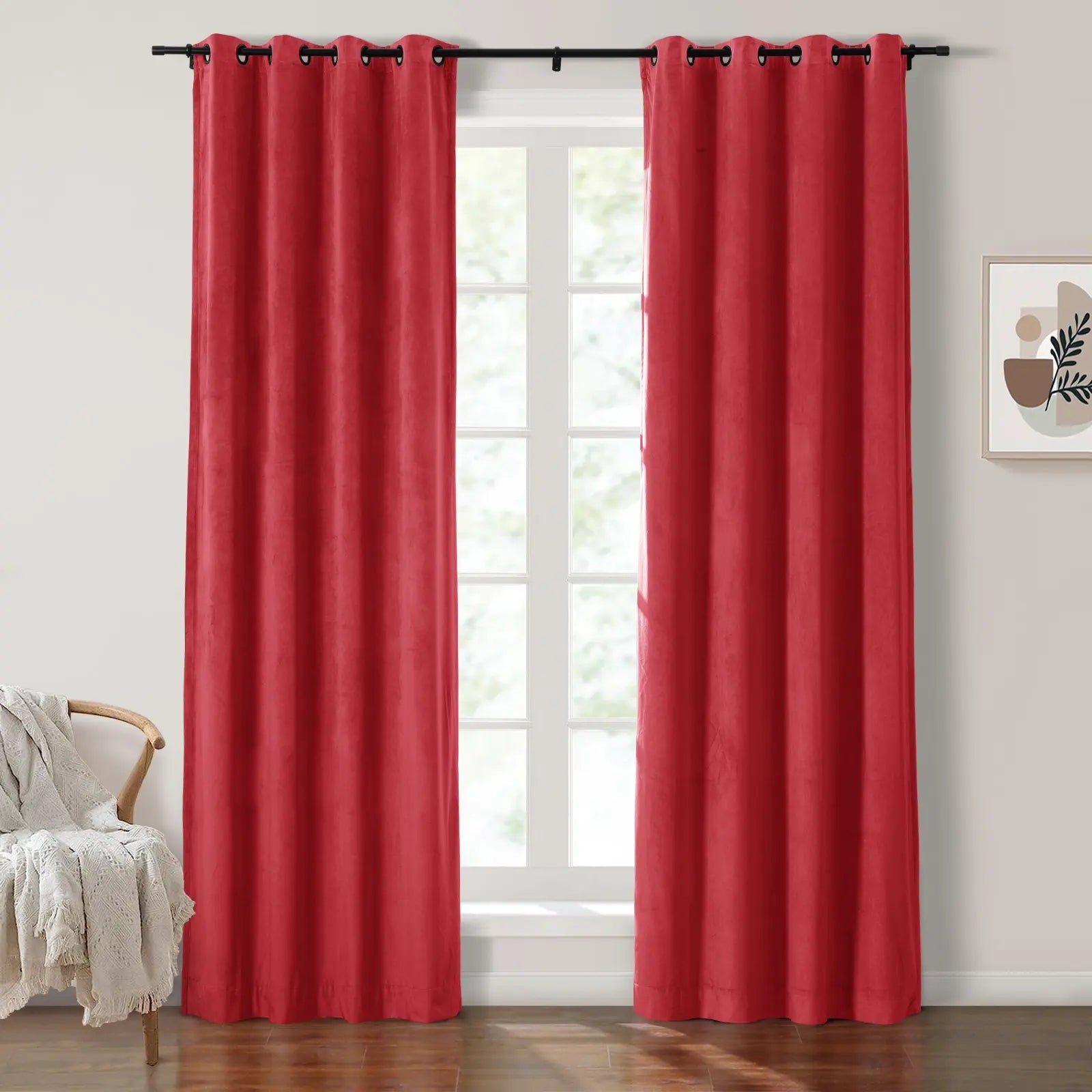 Velvet Curtain Grommet Plushy