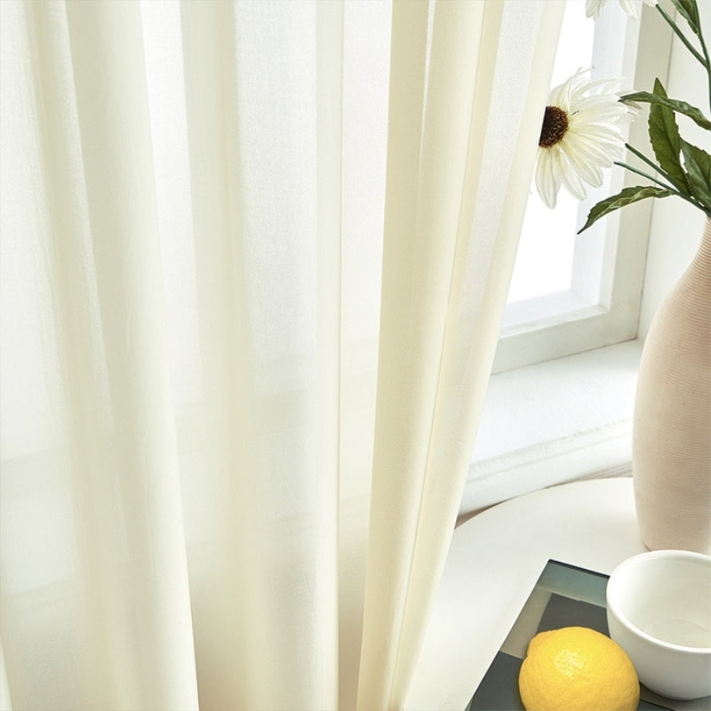 Solid Sheer Custom Curtains Grommet Mira