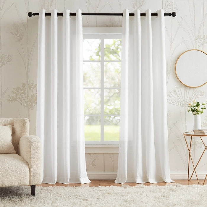 Grommet Design Minimalist Sheer Curtain,Living room Lumi