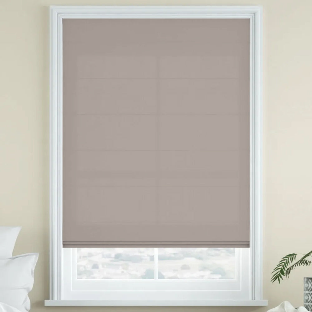 Aira Blackout Cordless Linen Roman Shade