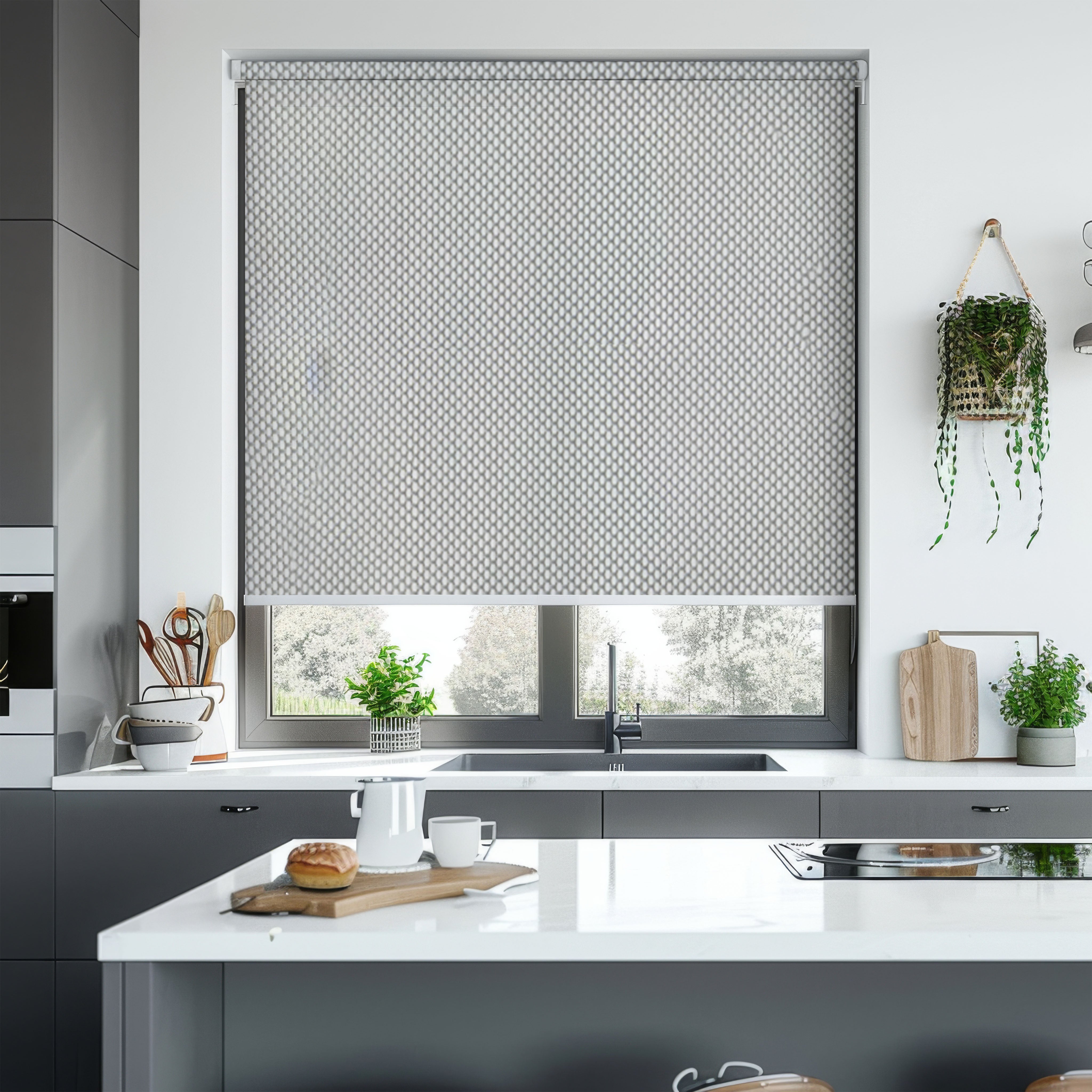 Lena Motorized Light Filtering Motorized Roller Shades