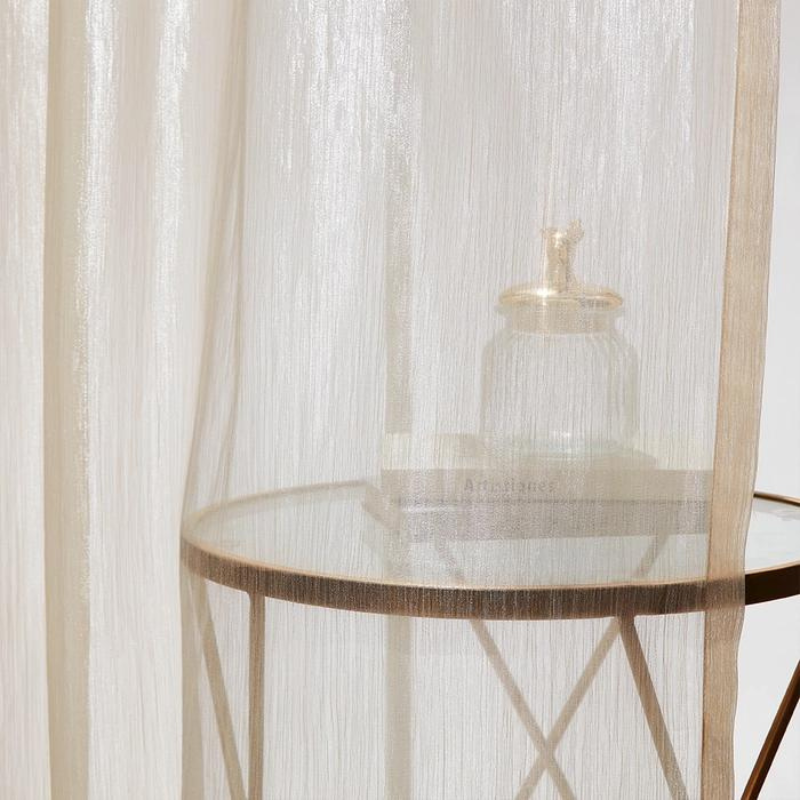 Streamer Shiny Sheer Curtains Grommet Ivy