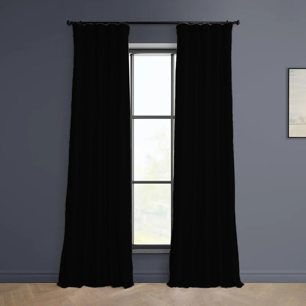 Velvet Minimalist Curtain Pleated Cloud