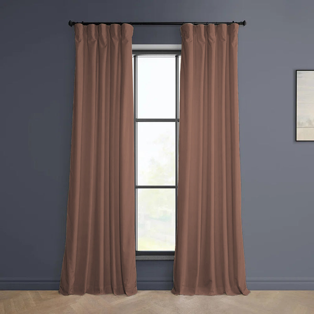 Velvet Minimalist Curtain Pleated Cloud