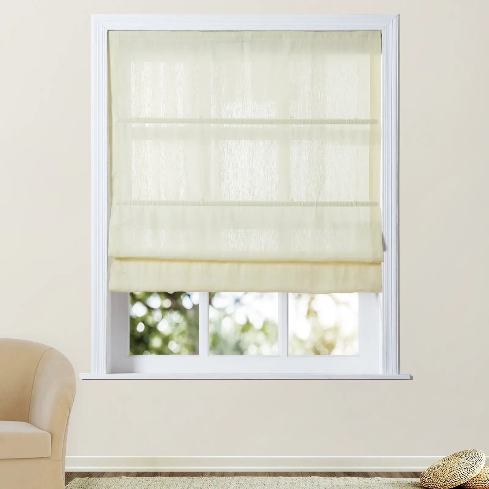 Skyler Linen Blackout Cord Lift Roman Shade