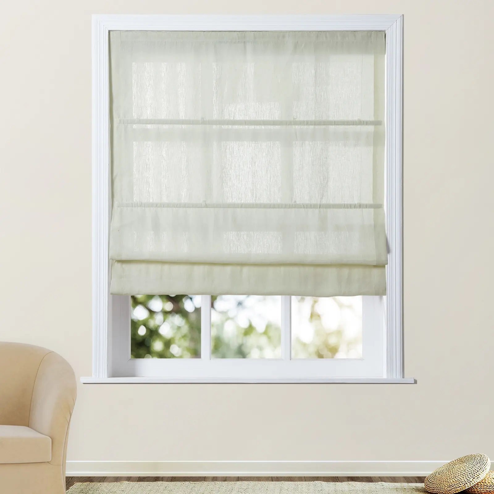 Skyler Linen Blackout Cord Lift Roman Shade