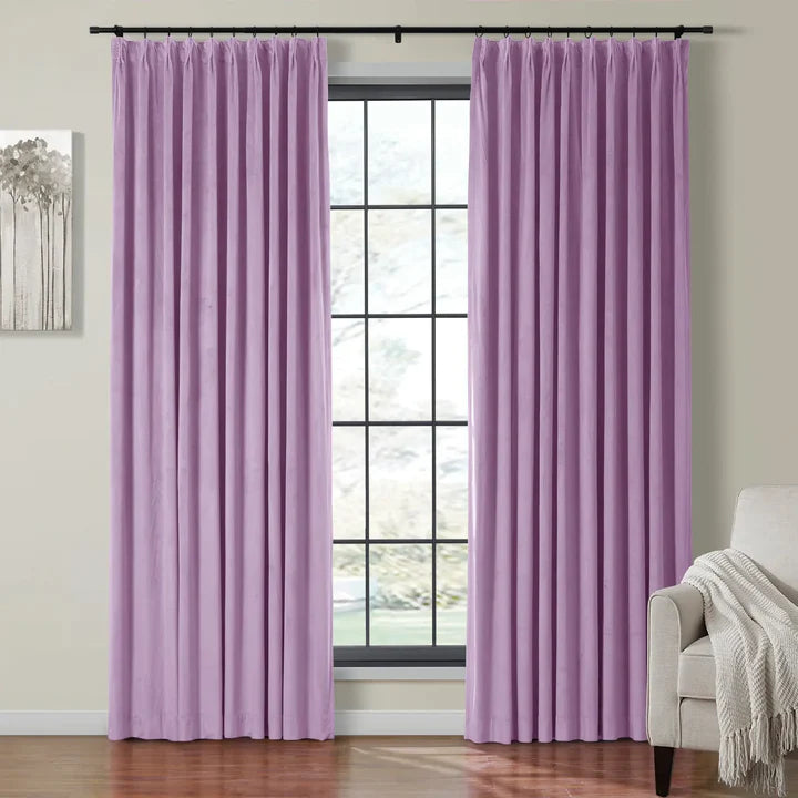 Velvet Curtain Pinch Pleat Plushy