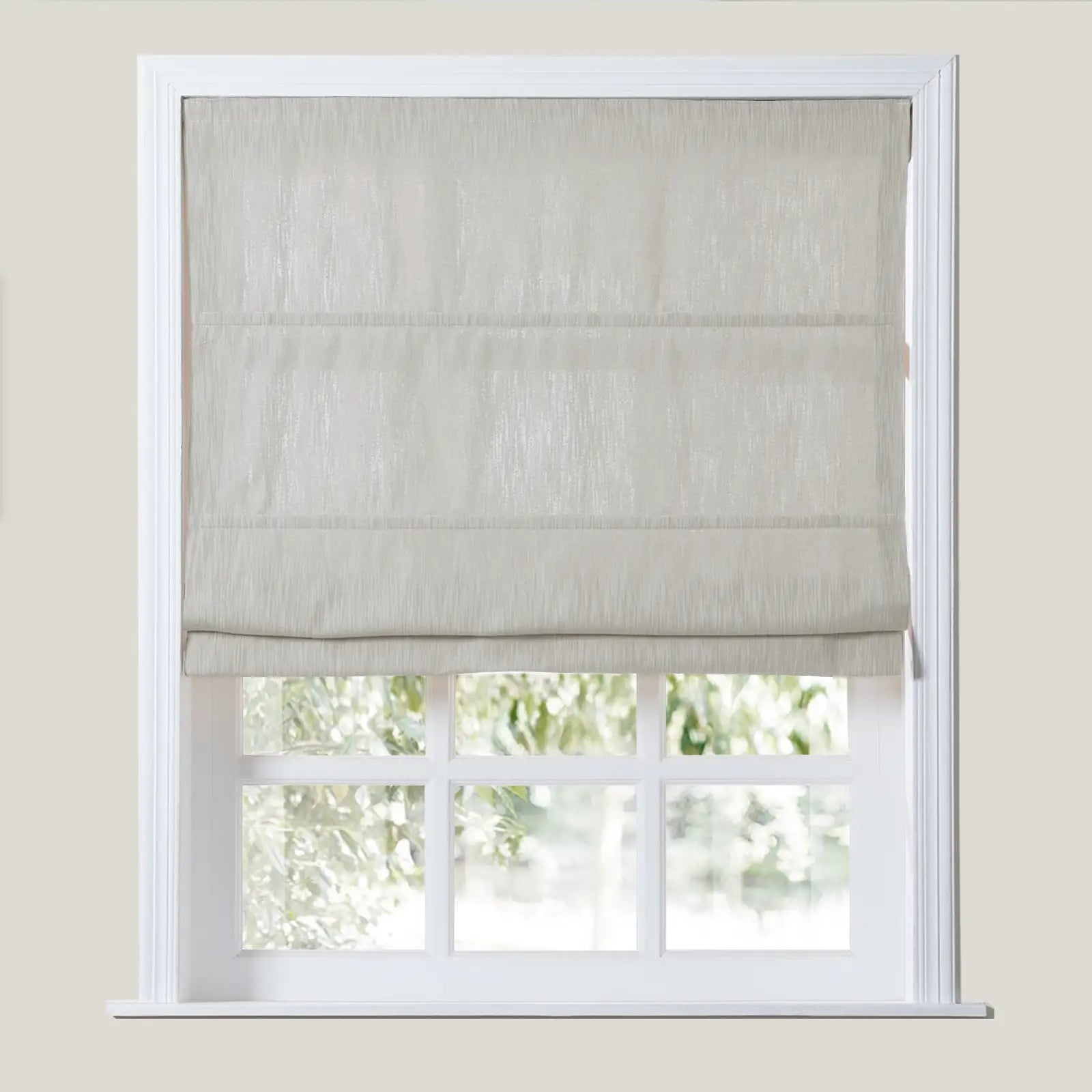 Sunny Blackout Cord Lift Linen Roman Shade