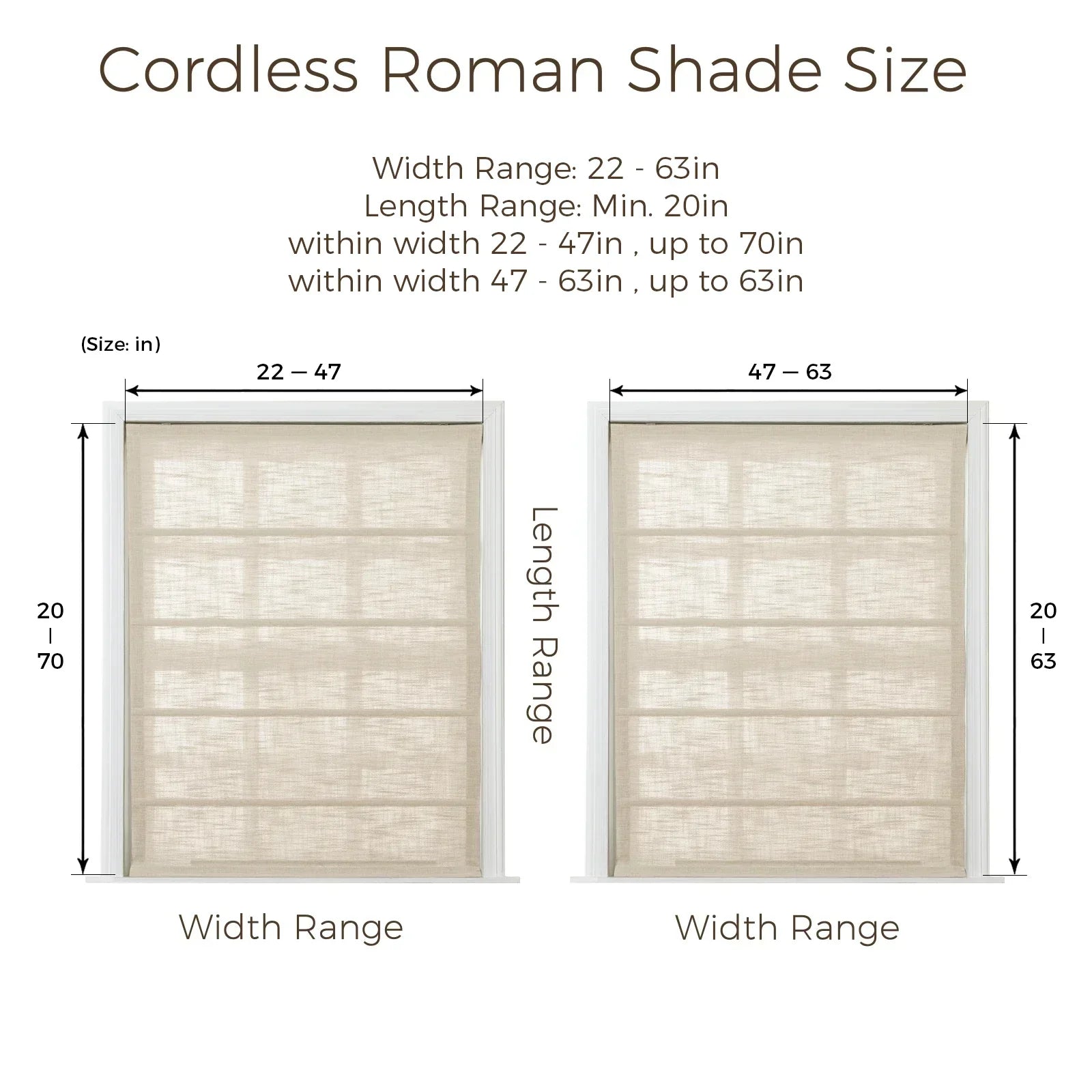 Sunny Linen Cordless Roman Shade