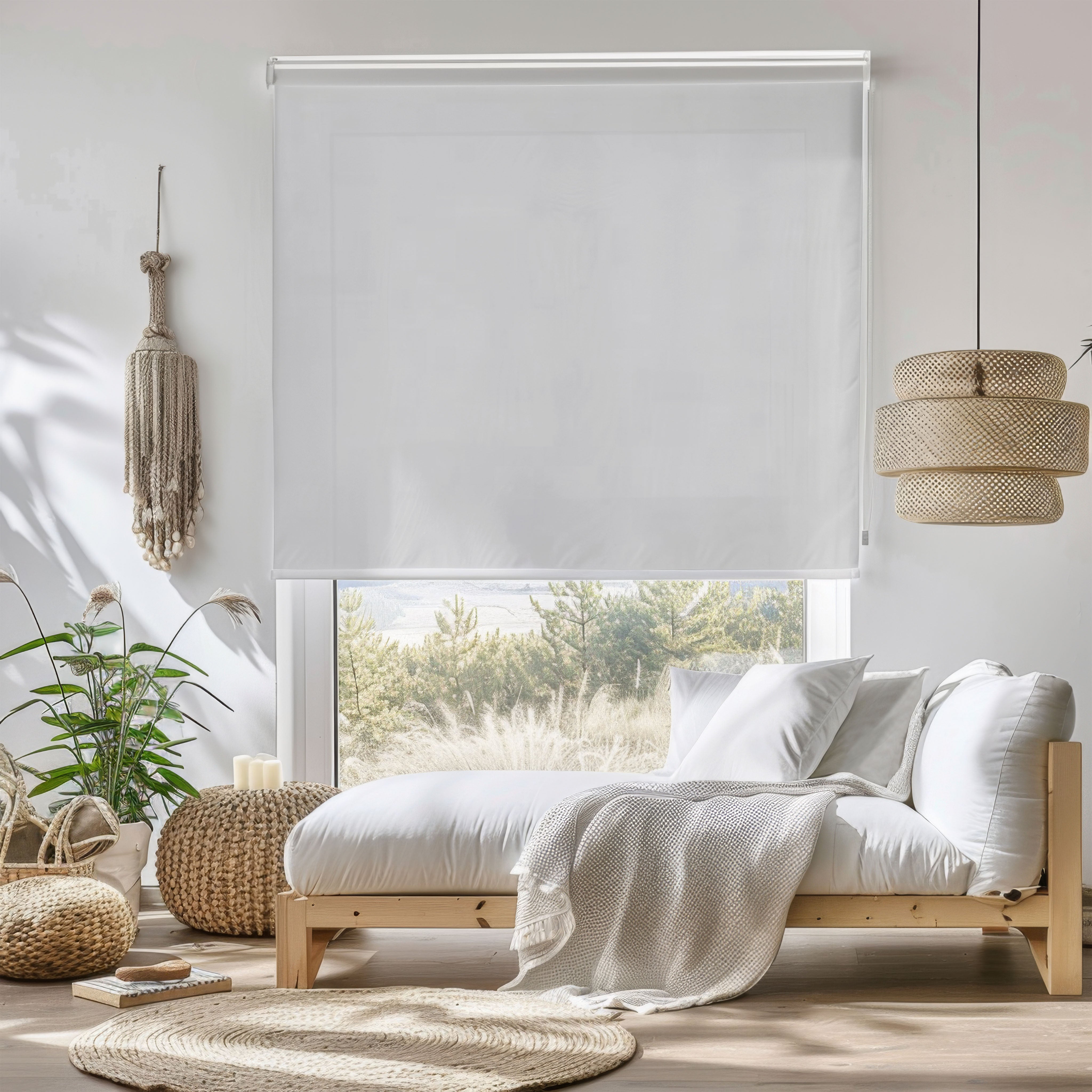 Mila Light Filtering Custom Roller Shades