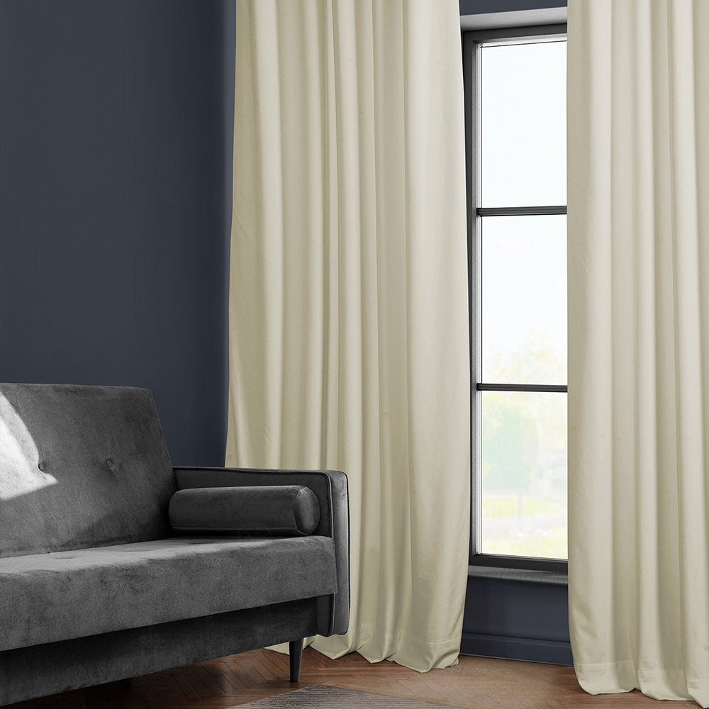 Cloud Velvet Minimalist Curtain Pleated