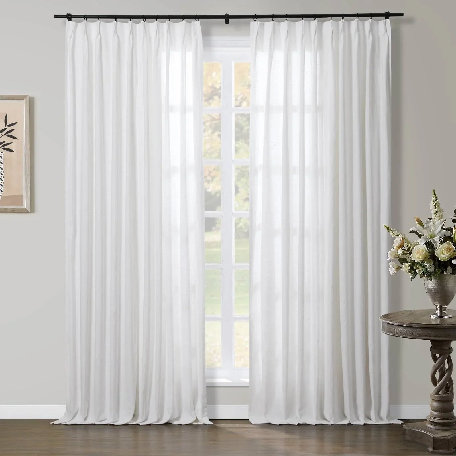 Premium Linen Cotton Curtain Pleated Aira