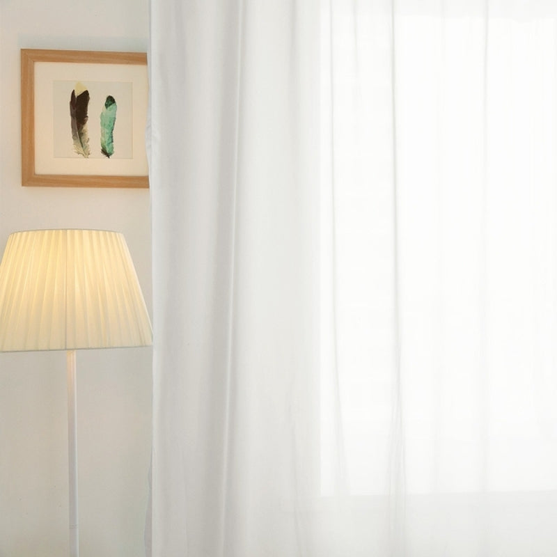 Mira White Sheer Roman Shades Cordless/Corded