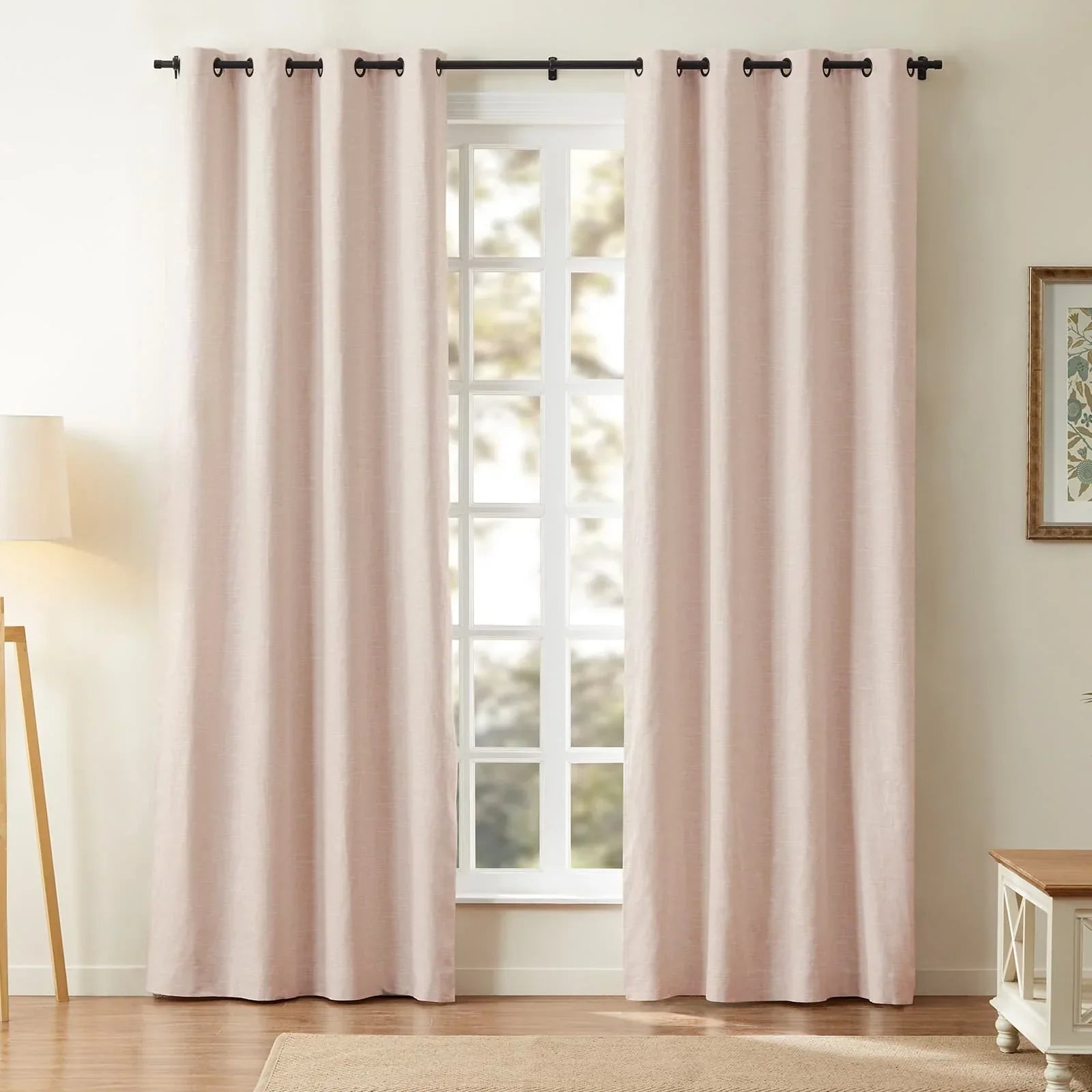 Classic Linen Cotton Curtain Grommet Aira