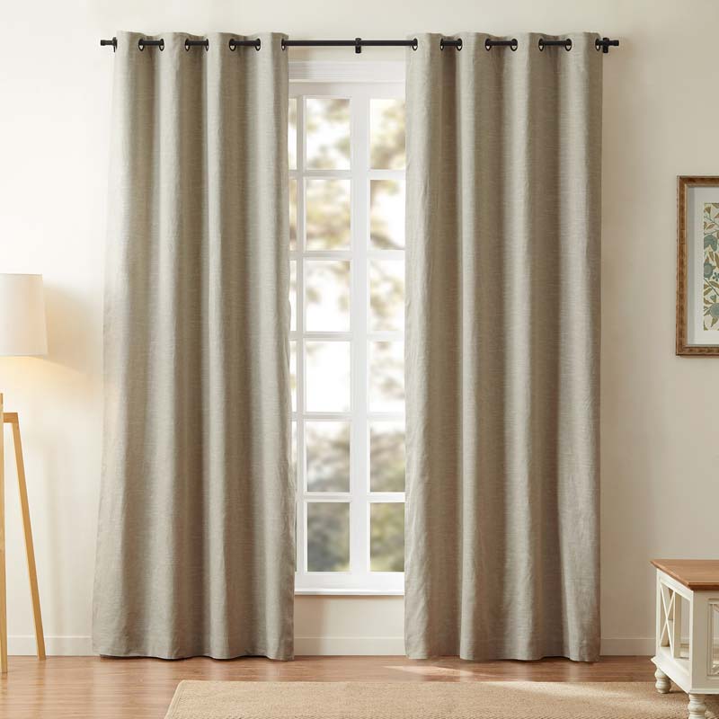 Classic Linen Cotton Curtain Grommet Aira