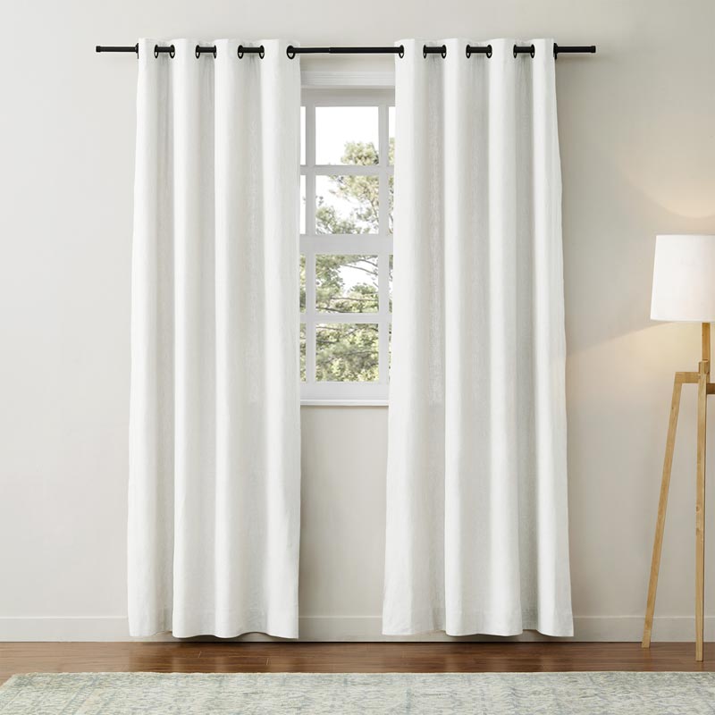 Classic Linen Cotton Curtain Grommet Aira