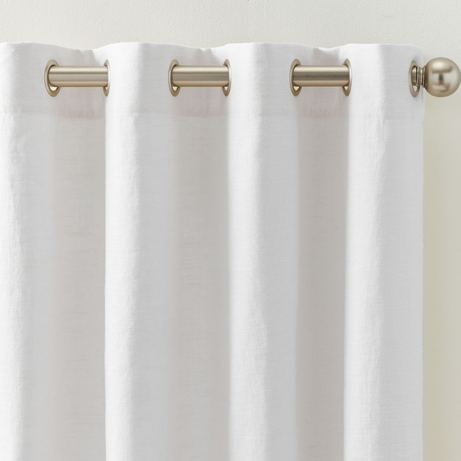 Linen Blackout Curtain Grommet Sunny