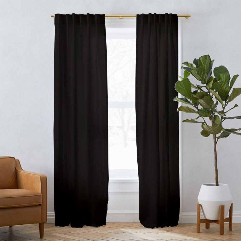 Linen Blackout Curtain Soft Top Sunny