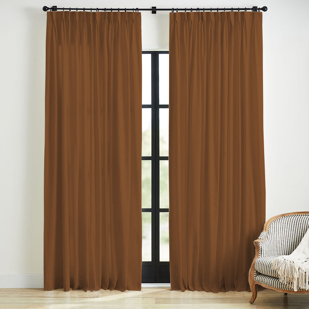 Linen Blackout Curtain Pleated Skyler