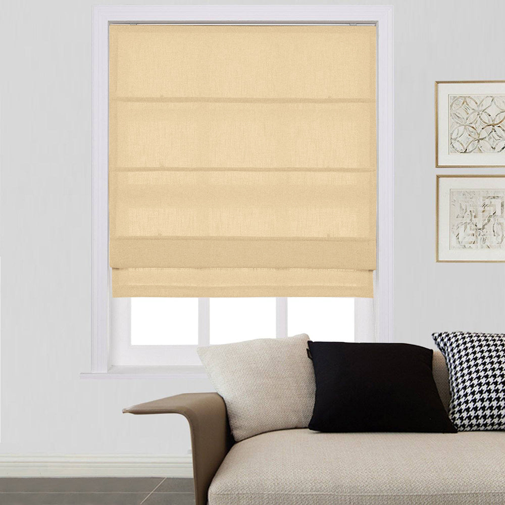 Skyler Linen Blackout Cord Lift Roman Shade