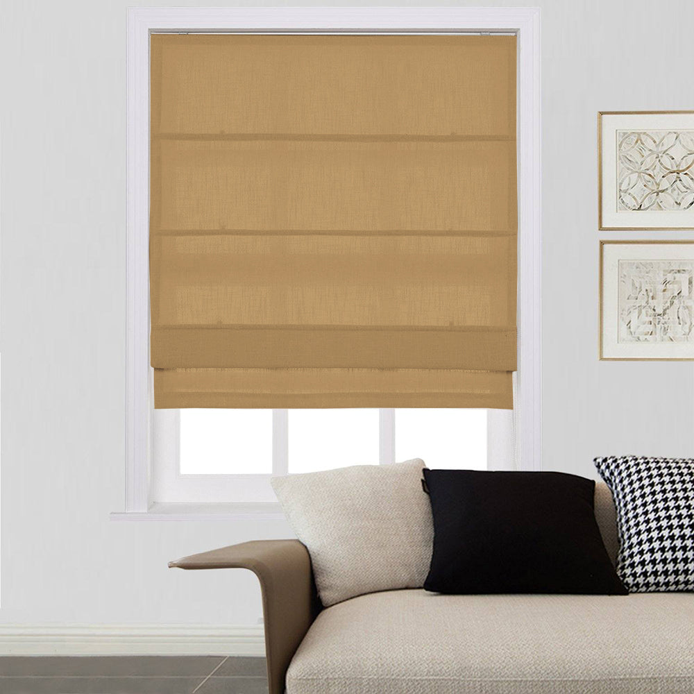 Skyler Linen Blackout Cord Lift Roman Shade