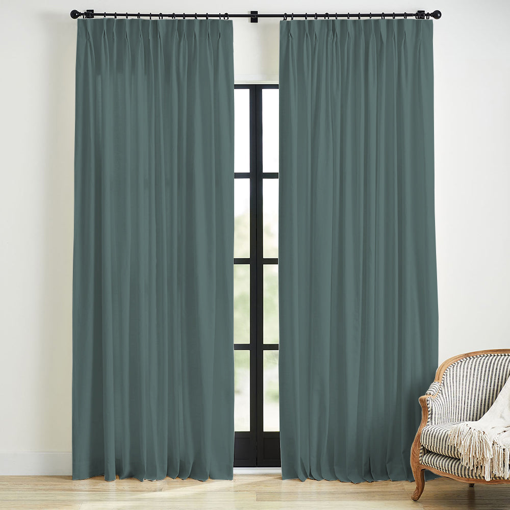 Linen Blackout Curtain Pleated Skyler