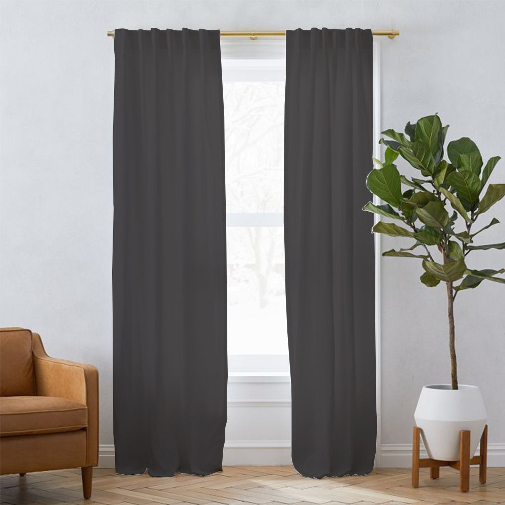 Linen Blackout Curtain Soft Top Sunny